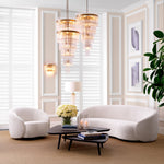 Eichholtz Coffee Table Lauren set of 2 Coffee Tables. Inspired by 50s design and featuring mocha oak veneer, this trendy pair has