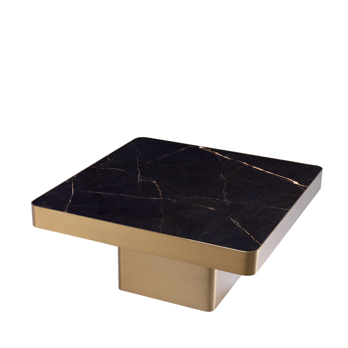 Eichholtz Coffee Table Luxus rounded corners is a fine addition to Art Deco interiors. It is characterised by a