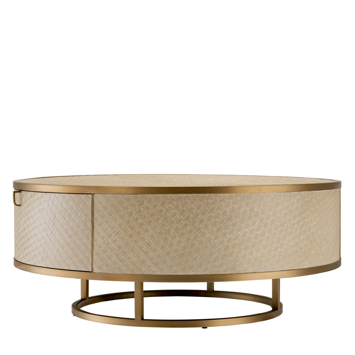 Eichholtz Coffee Table Napa Valley Coffee Table features a stainless steel frame and is lined with woven oak veneer. Two