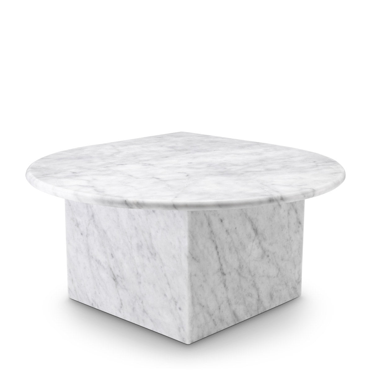 Eichholtz Coffee Table Naples set of 3 is ideal for your living room. Crafted from Italian carrara marble, these different-sized nested t...