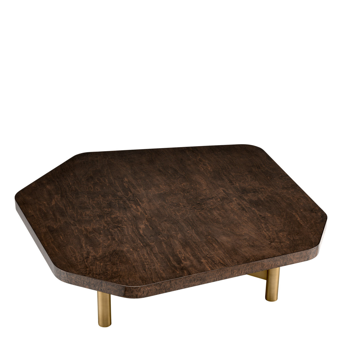 Eichholtz Coffee Table Oracle sheen, while the brushed brass finish creates a captivating juxtaposition of materials. The Coffee Table