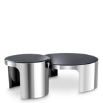 Eichholtz Coffee Table Piemonte set of 2 and elegant curves of these two nesting tables are perfectly complementary. With a mirrored tabl...