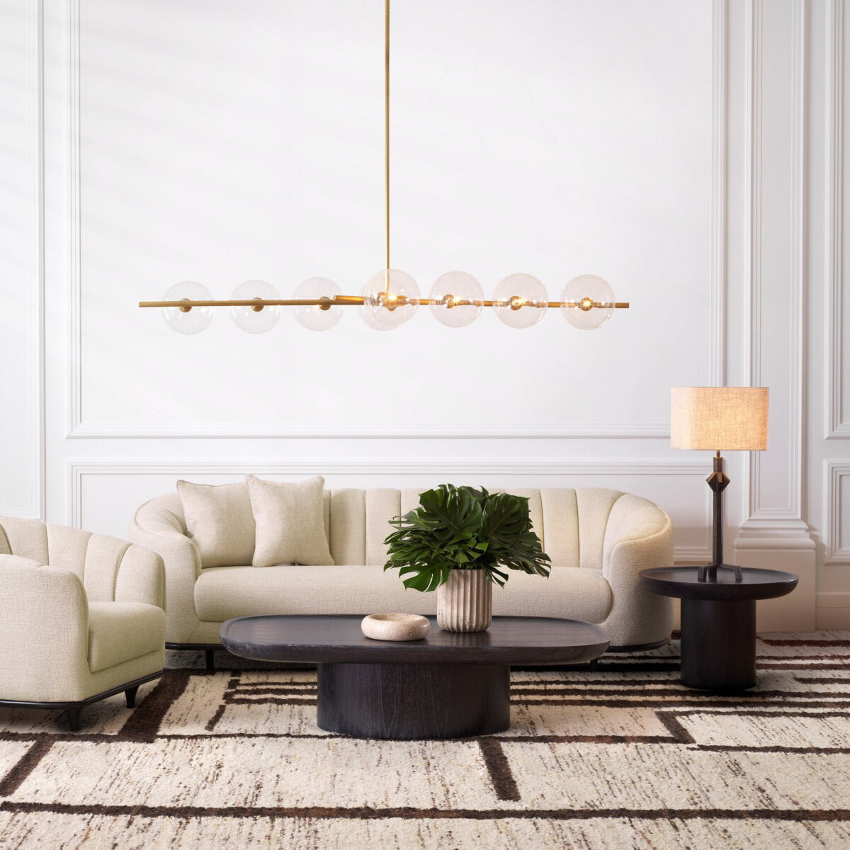 Eichholtz Coffee Table Rouault of timeless allure. Adorned in a captivating charcoal grey veneer, the table's sleek edges flow