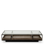 Eichholtz Coffee Table Roxton remote control are always clearly visible under the glass top, and ready for use. Coffee