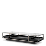 Eichholtz Coffee Table Roxton Unveil sophistication with the Coffee Table Roxton in a brushed steel finish. Its clear glass