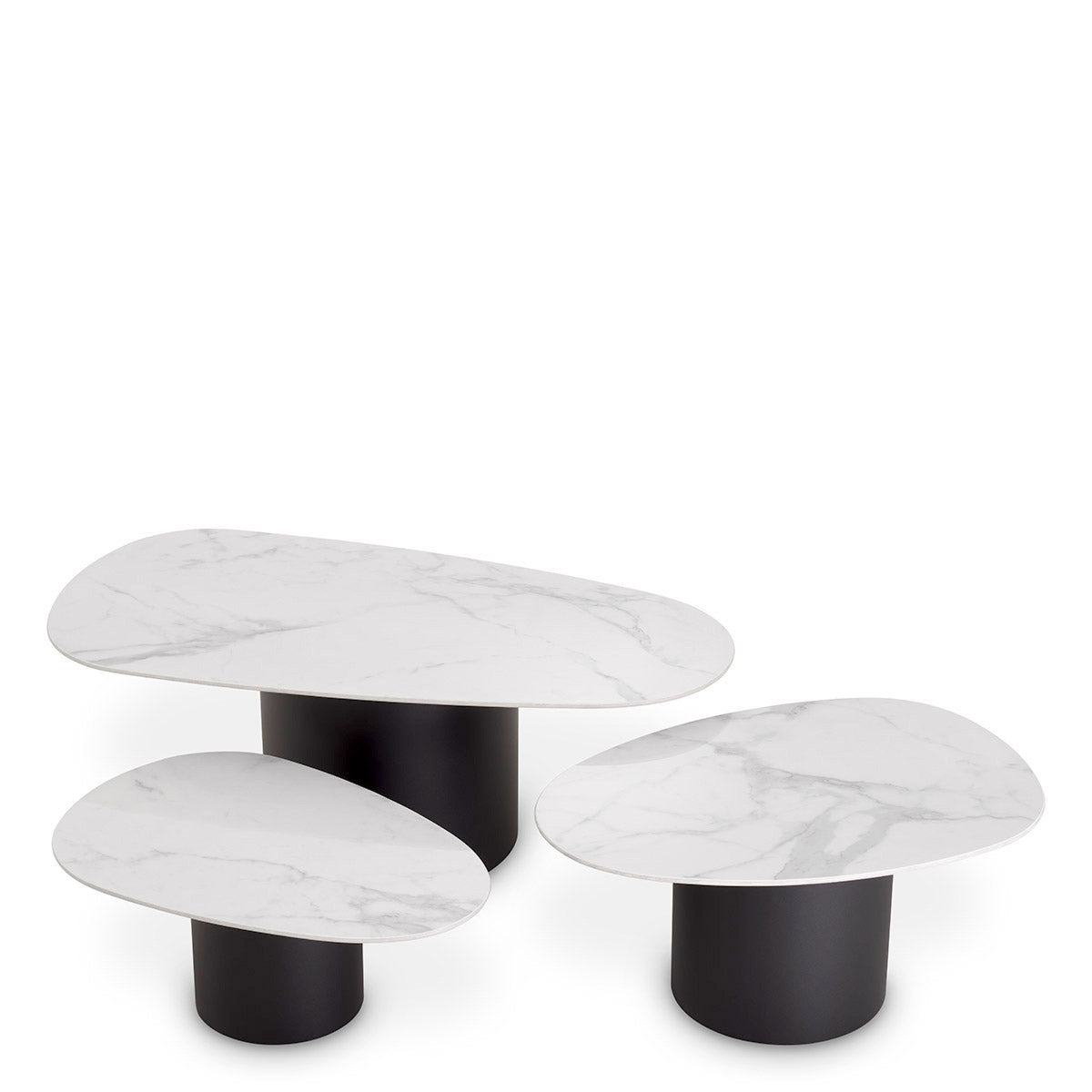 Eichholtz Coffee Table Zane set of 3 Coffee Table Zane is a versatile and functional 3-piece set. Each piece has a pebble-shaped