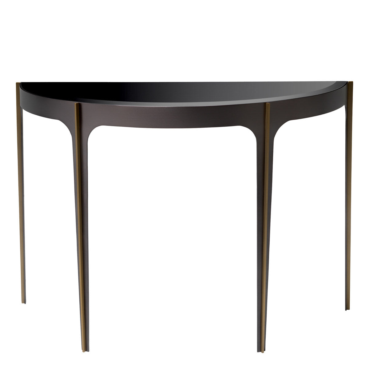Eichholtz Console Table Artemisa with its elegant frame in a bronze finish. The interior curves of the frame are