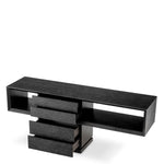 Eichholtz Console Table Mantua space into a showcase of modern minimalism. With its charcoal grey oak veneer, this console