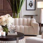 Eichholtz Console Table Renaissance black marble semi-circular table top on 4 beautifully curved brushed brass legs is stylishly confident.