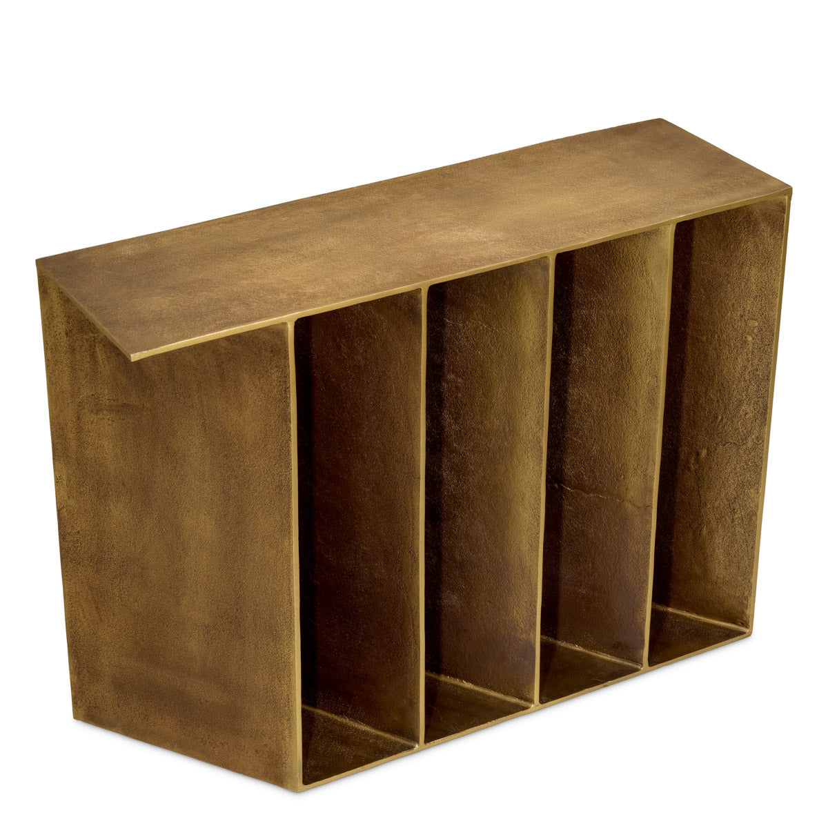 Eichholtz Console Table San Vito vintage brass finish. This exclusive furniture piece is designed to elevate any interior design, infusing