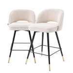 Eichholtz Counter Stool Cliff Create a wow-worthy interior with the Cliff Counter Stool in Bouclé cream, that comes in