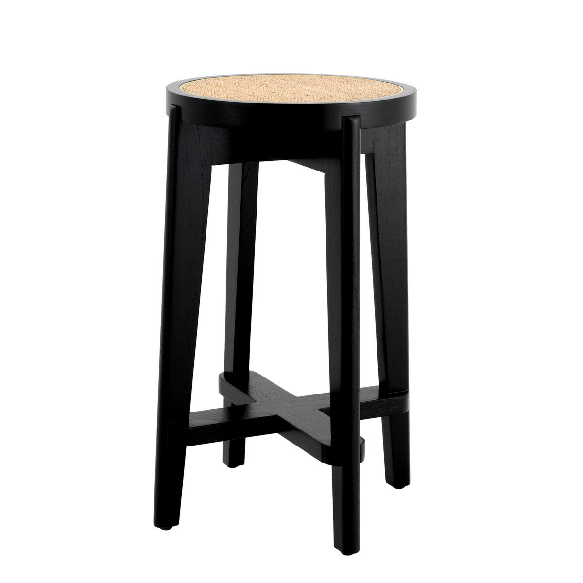 Eichholtz Counter Stool Dareau Unobtrusive but elegant, the minimalist Dareau Counter Stool features a sturdy construction of solid wood