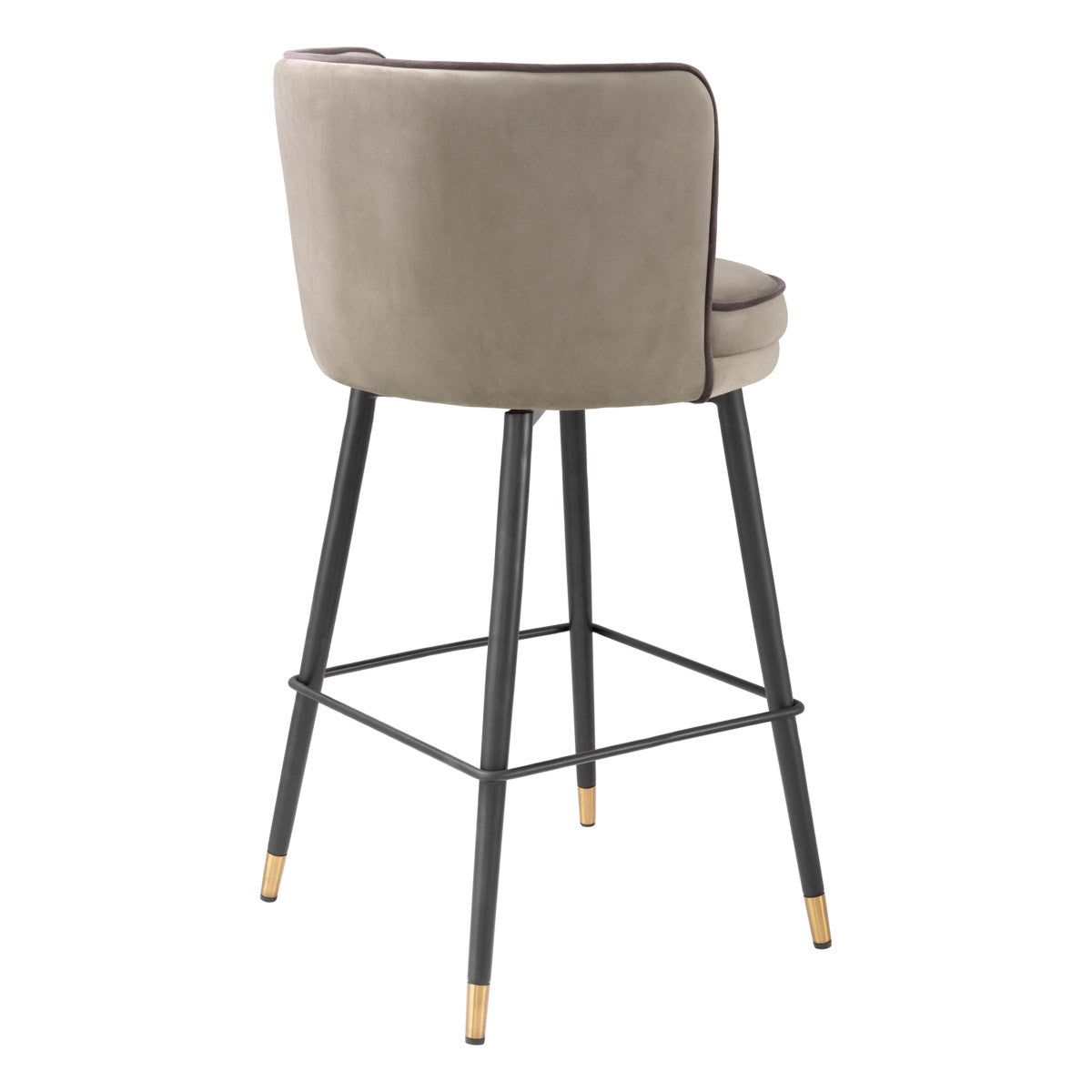 Eichholtz Counter Stool Grenada movement. Its metal frame with a swivel base ensures durability, making it a timeless addition