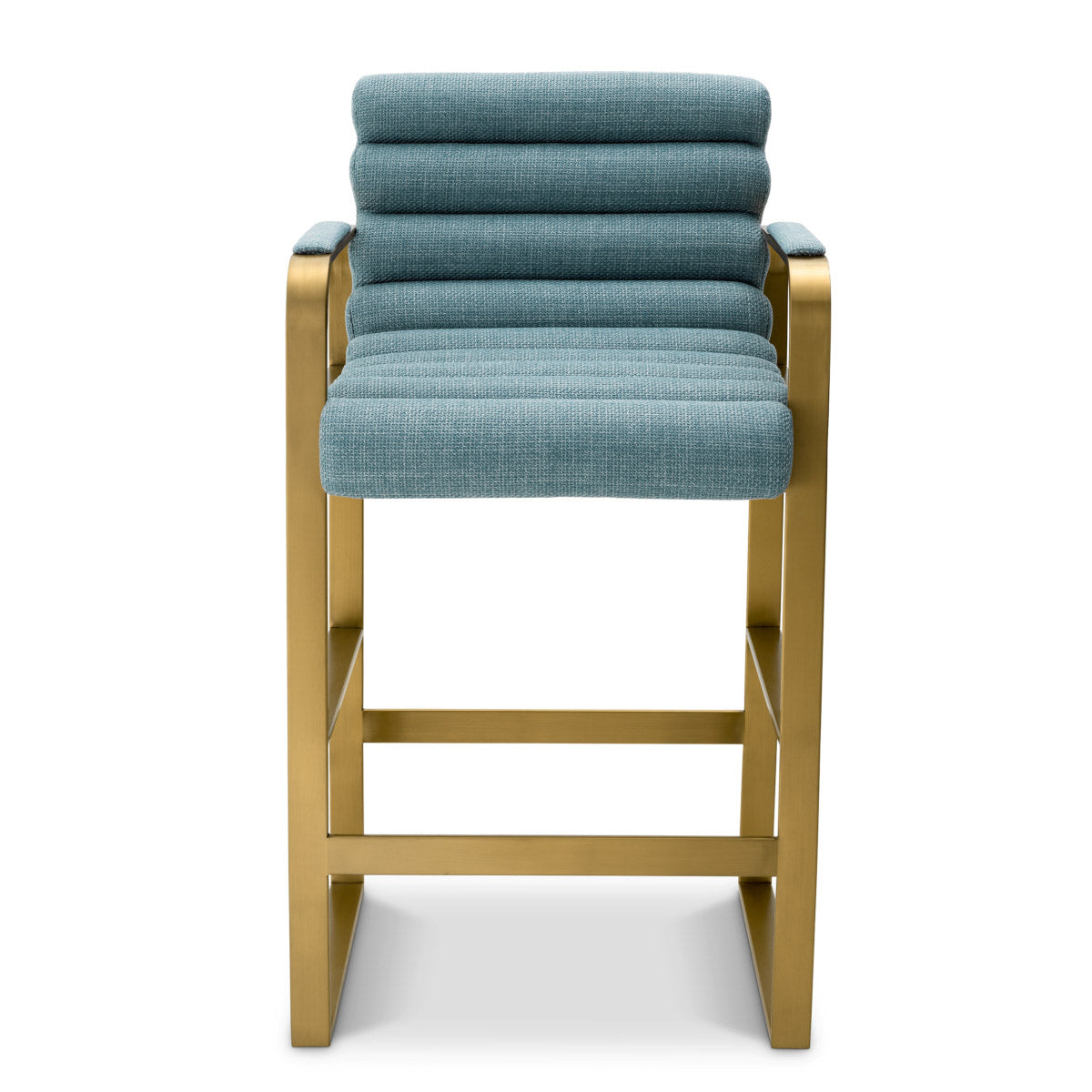 Eichholtz Counter Stool Olsen luxurious blue, making it a colorful item that infuses an exclusive vibe into any living