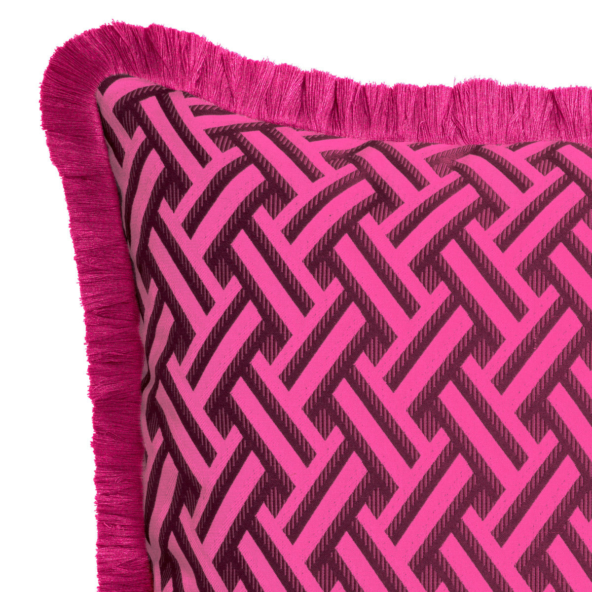 Eichholtz Cushion Doris L exquisite piece, part of the exclusive Doris collection, boasts a geometric pattern on opulent fabric,