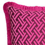 Eichholtz Cushion Doris S exquisite piece, part of the exclusive Doris collection, boasts a geometric pattern on opulent fabric,
