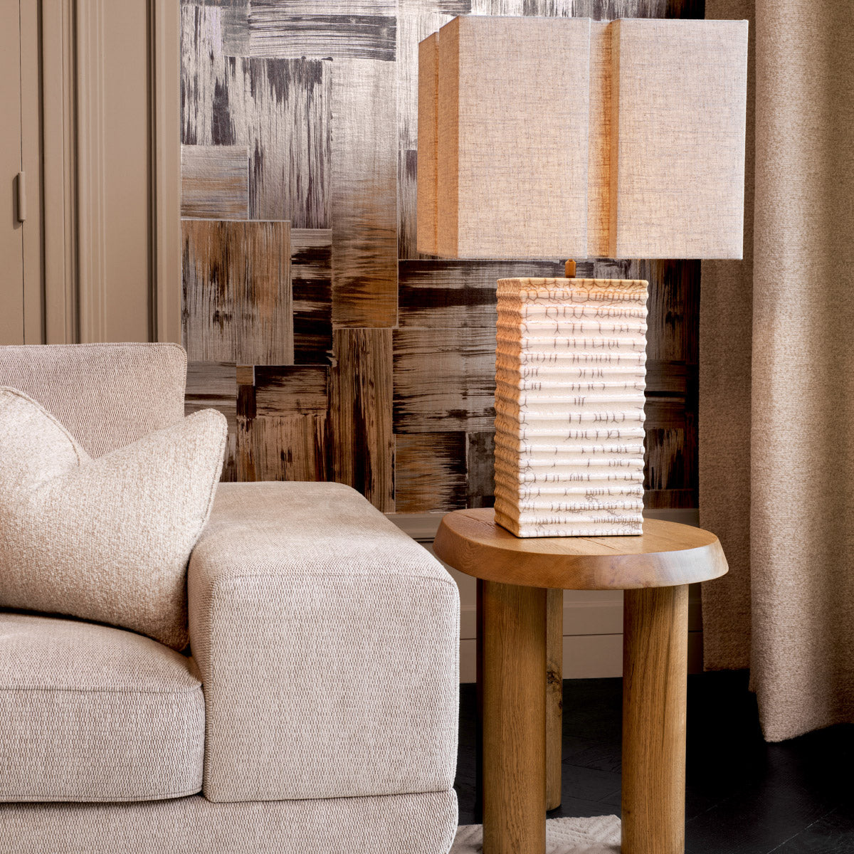 Eichholtz Cushion Kempton from luxurious, recycled Kempton fabric, this scatter cushion features a soft bouclÃ© texture that enhances