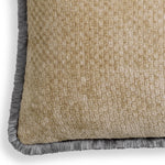 Eichholtz Cushion Paia rectangular embroidery and a grey fringed edge, this elegant accessory is a signature addition from Eichholtz