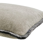 Eichholtz Cushion Paia S embroidery and a grey fringed edge, this elegant accessory is a signature addition from Eichholtz