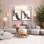 Eichholtz Cushion Rhoda L sleek grey. This luxury accessory, crafted from the finest wool, embodies comfort and style. Part