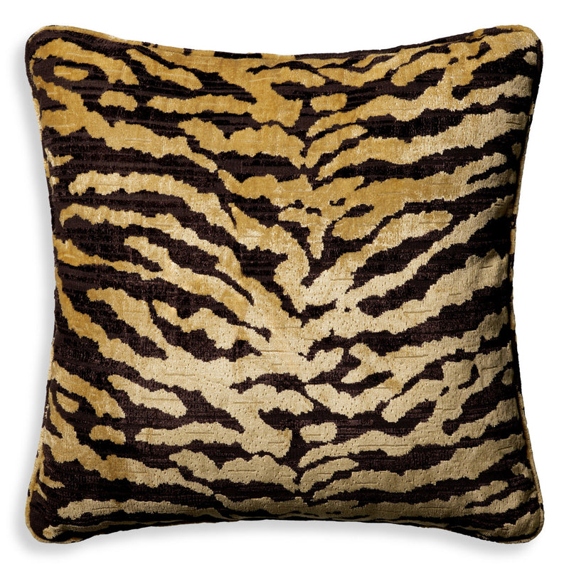 Eichholtz Cushion Tigris L Indulge your senses with the Tigris Cushion in sumptuous brown. Crafted from a plush fabric,