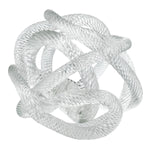 Eichholtz Desk Accessory Dominico L great style by combining clear glass with a nautical pier rope design. Desk Accessory Dominico