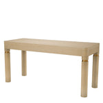 Eichholtz Desk Carmel brass details, while the rectangular shape and smooth drawers offer both form and functionality to