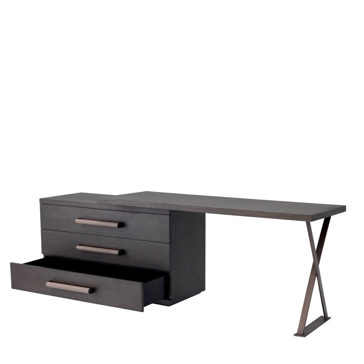 Eichholtz Desk Sanderson desk. The chest of drawers is ideal for storing work files, books, stationary and more.