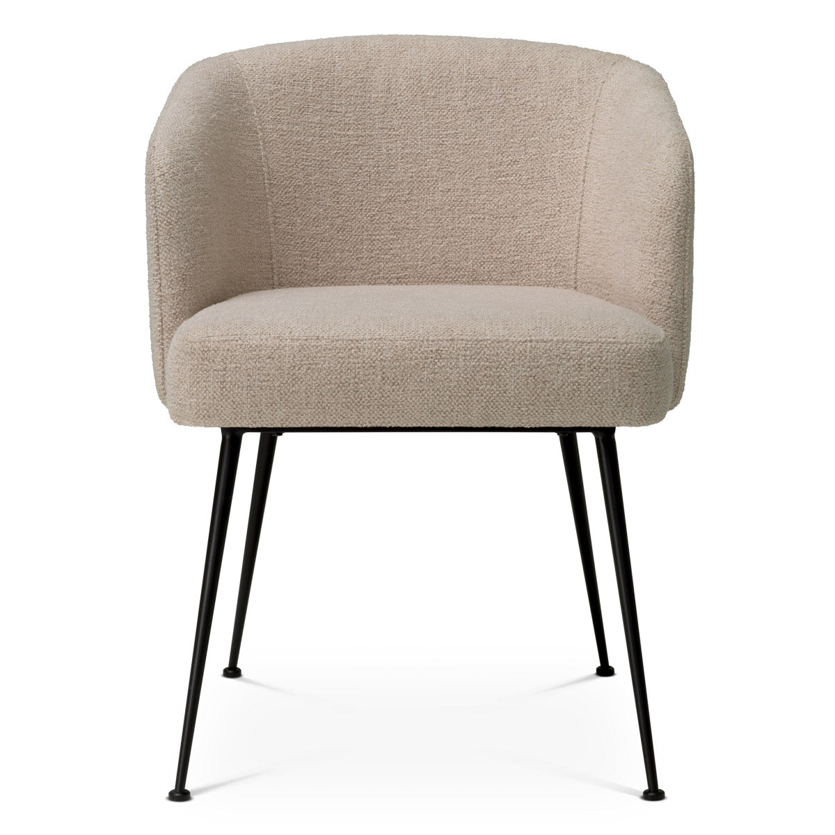 Eichholtz Dining Chair Aiden black legs enhance its modern allure, offering a luxurious touch to high-end interiors. Transform your
