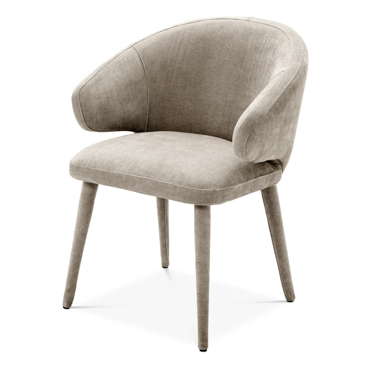 Eichholtz Dining Chair Cardinale Host your guests in style with the Cardinale Dining Chair. The bent backrest and tapered