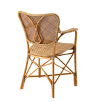 Eichholtz Dining Chair Colony with arm piece with original stem patterned frame is easy to stack. Dining Chair Colony with arm