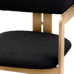 Eichholtz Dining Chair Donato in BouclÃ© black. Dining Chair Donato Crafted by Eichholtz this dining chair pairs refined design