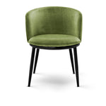 Eichholtz Dining Chair Filmore set of 2 bent backrest in Cameron light green upholstery. Dining Chair Filmore set of 2 Crafted by