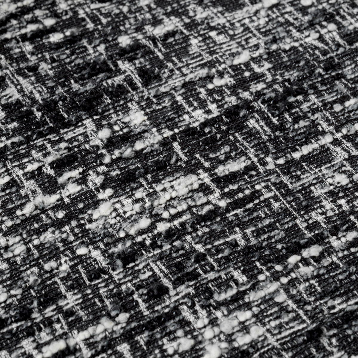 Eichholtz Dining Chair Julio set of 2 black legs and BouclÃ© sonata black fabric, showcases unique variations in colour and texture. The