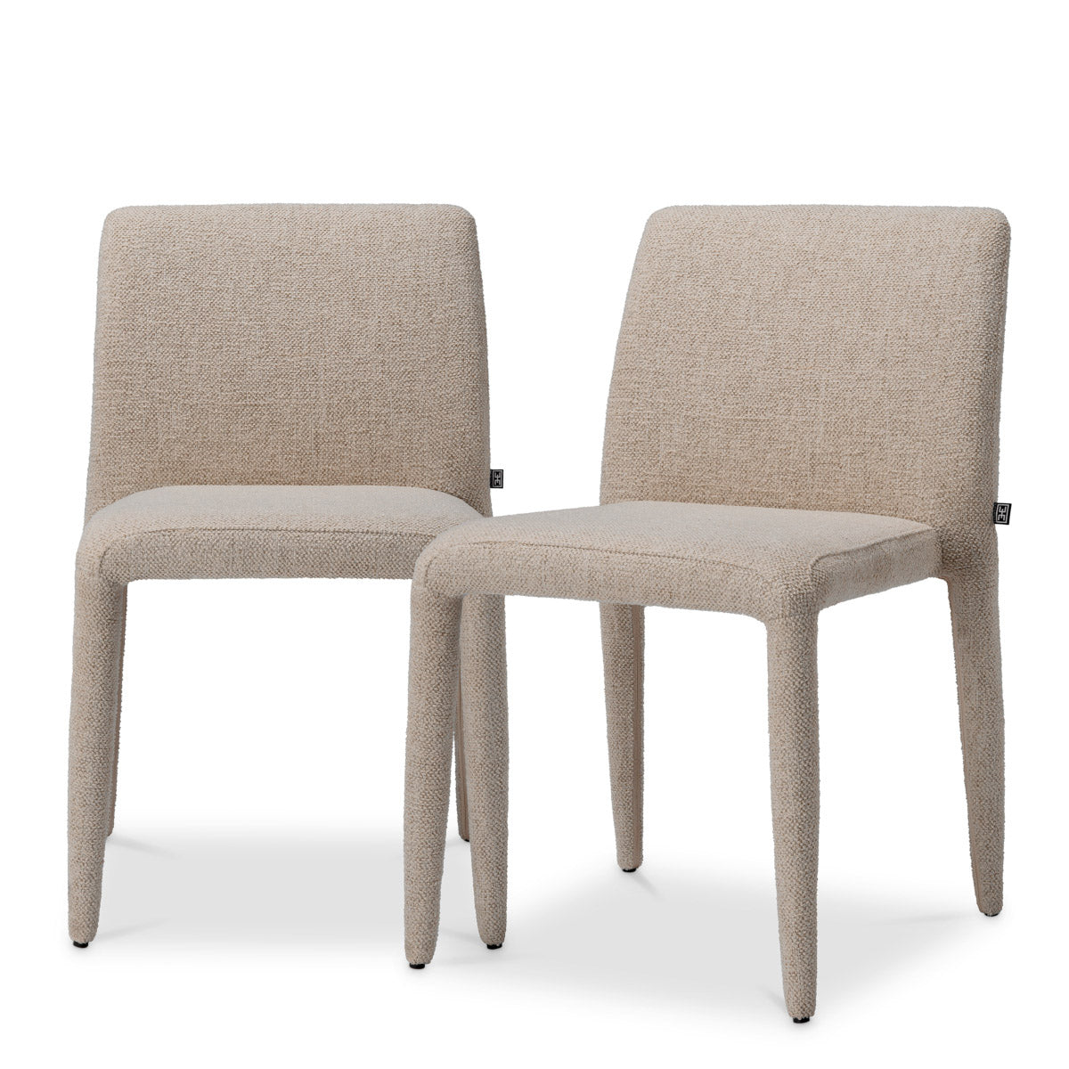 Eichholtz Dining Chair Leiza set of 2 Embrace the refined allure of the Dining Chair Leiza Renato Off-White set. Elegantly draped in