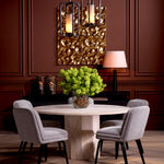 Eichholtz Dining Chair Lucia finish complemented by elegant black wooden legs. This piece of luxury seamlessly blends into any