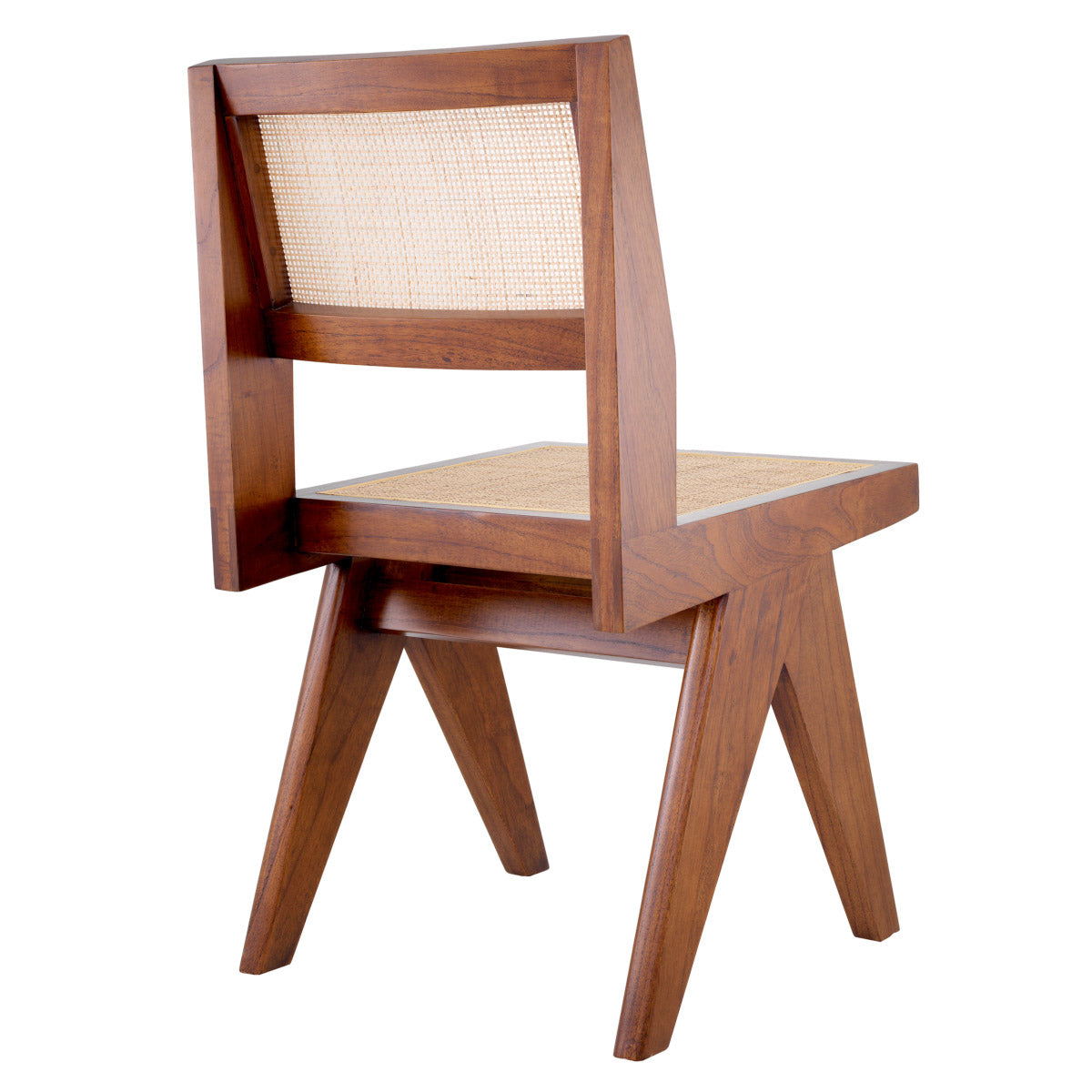 Eichholtz Dining Chair Niclas from solid wood, this beautiful chair features the V-shaped legs that are characteristic of celebrated