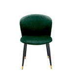 Eichholtz Dining Chair Volante its curved back is designed to cocoon around you. Tapered black legs with brass tips