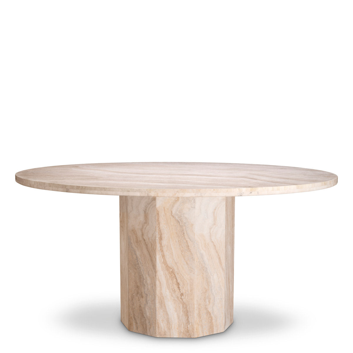 Eichholtz Dining Table Florence Introducing the magnificent "Dining Table Florence" by Eichholtz, a travertine masterpiece inspired by a...