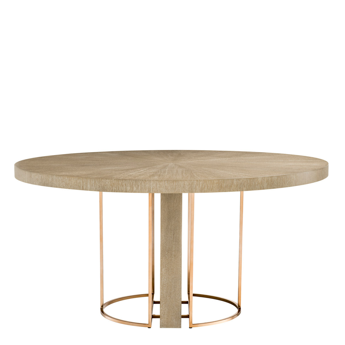 Eichholtz Dining Table Remington¸ 152 cm 1950s. Tis elegant round dining table is the ideal furniture piece for hosting a high