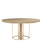 Eichholtz Dining Table Remington¸ 152 cm 1950s. Tis elegant round dining table is the ideal furniture piece for hosting a high