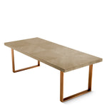 Eichholtz Dining Table Remington 230 cm tea or dinner party or entertaining family and friends. Subtle contrasting white grains light up