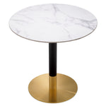 Eichholtz Dining Table Trevor ceramic marble look and swirling vein pattern elevates the table's style and sophistication. Dining Table