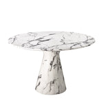 Eichholtz Dining Table Turner The remarkable Turner Dining Table is crafted from white faux marble and features characteristic black