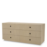 Eichholtz Drawer Chest Dimitrios Unveil sophistication with the Drawer Chest Dimitrios in washed oak veneer. Featuring elegant ribbed wood