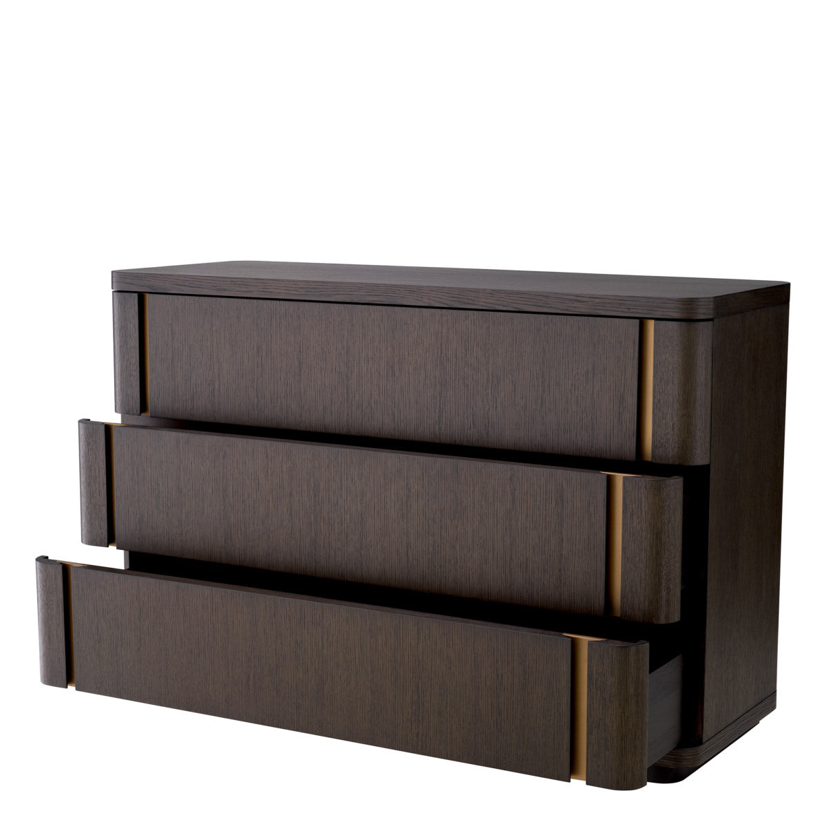 Eichholtz Drawer Dresser Modesto S by the opulence and timeless charm of the brushed brass finish. The Dresser Modesto offers
