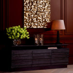 Eichholtz Drawer Dresser Quintino sleek charcoal grey oak veneer ensures this signature piece seamlessly integrates into spaces, reflecti...