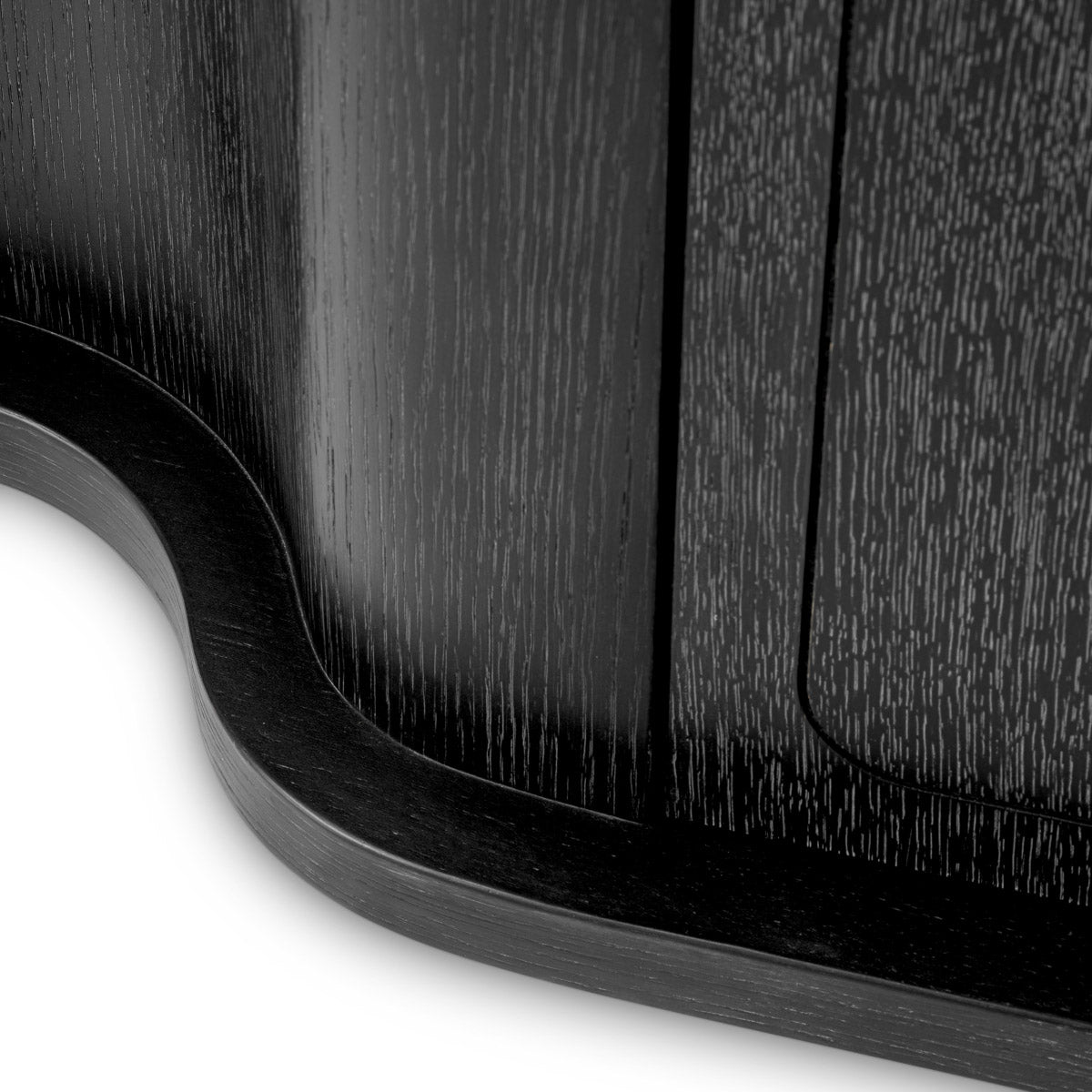 Eichholtz Dresser Caprioli charcoal grey oak veneer, this piece of furniture brand elegance boasts sophisticated craftsmanship and a