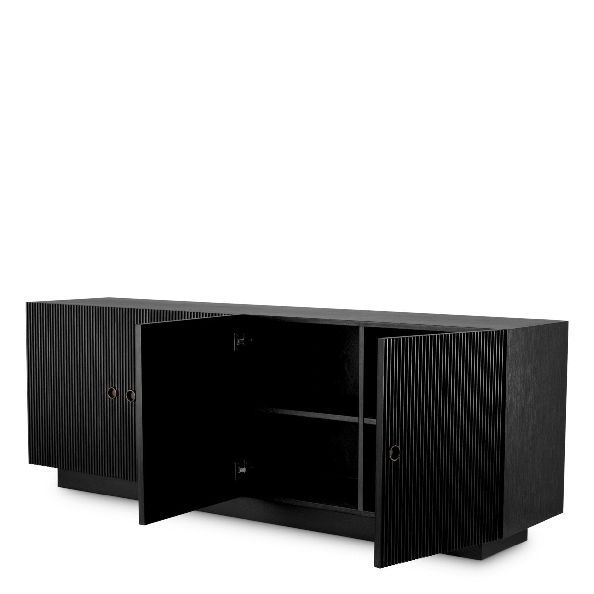Eichholtz Dresser Dimitrios to your home. Sleek and stylish, this sideboard with ribbed door panels adds a touch