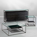 Eichholtz Dresser Durand appeal. It is supported by a solid steel frame with black nickel finish. Black nickel